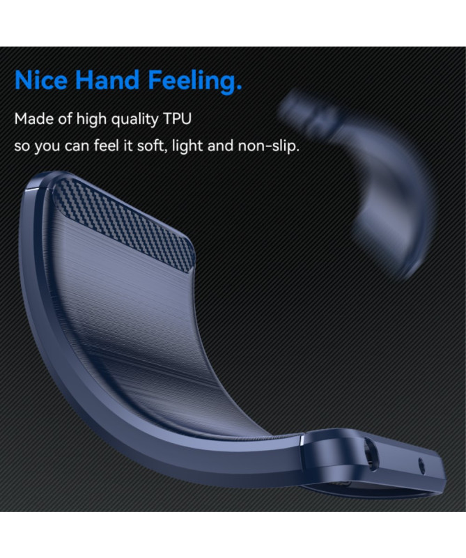 Coque Nothing CMF Phone 1 Effet Brossé avec Texture Carbone