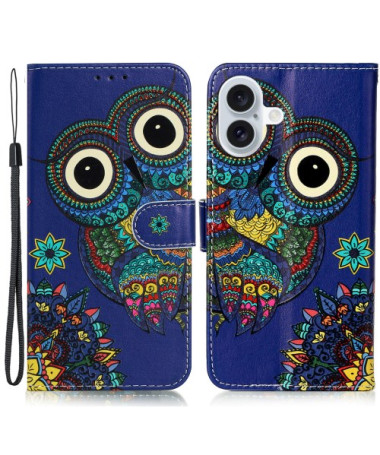 Housse iPhone 16 Hibou Mystique