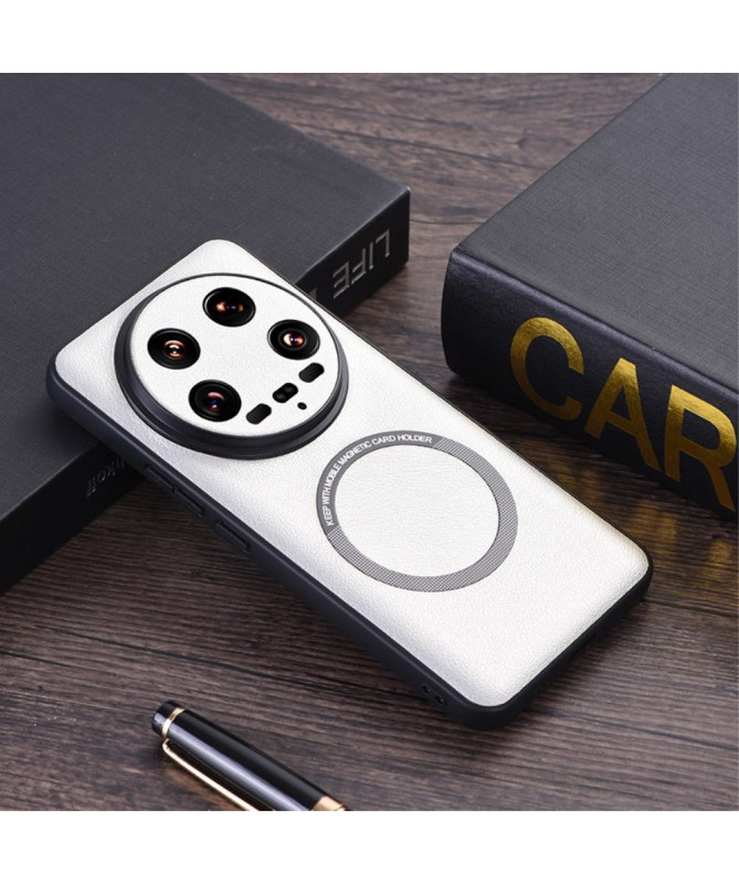 Xiaomi 14 Ultra - Coque effet cuir compatible MagSafe