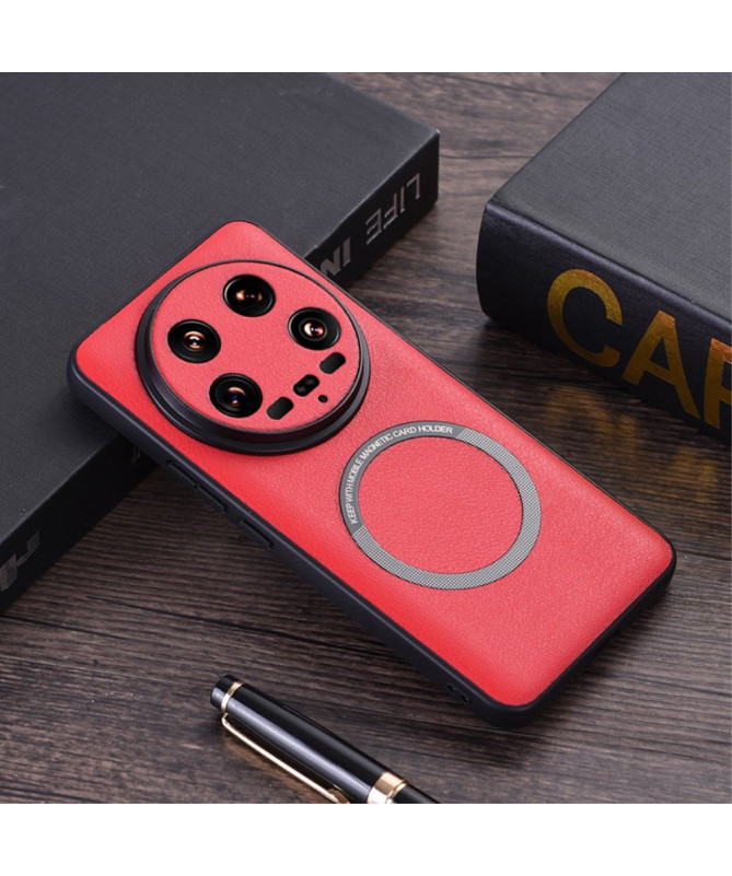 Xiaomi 14 Ultra - Coque effet cuir compatible MagSafe