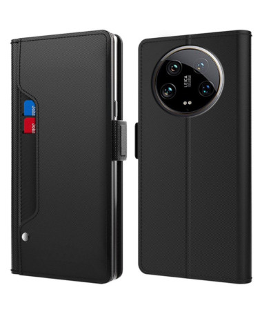 Housse Xiaomi 14 Ultra premium porte cartes avec miroir