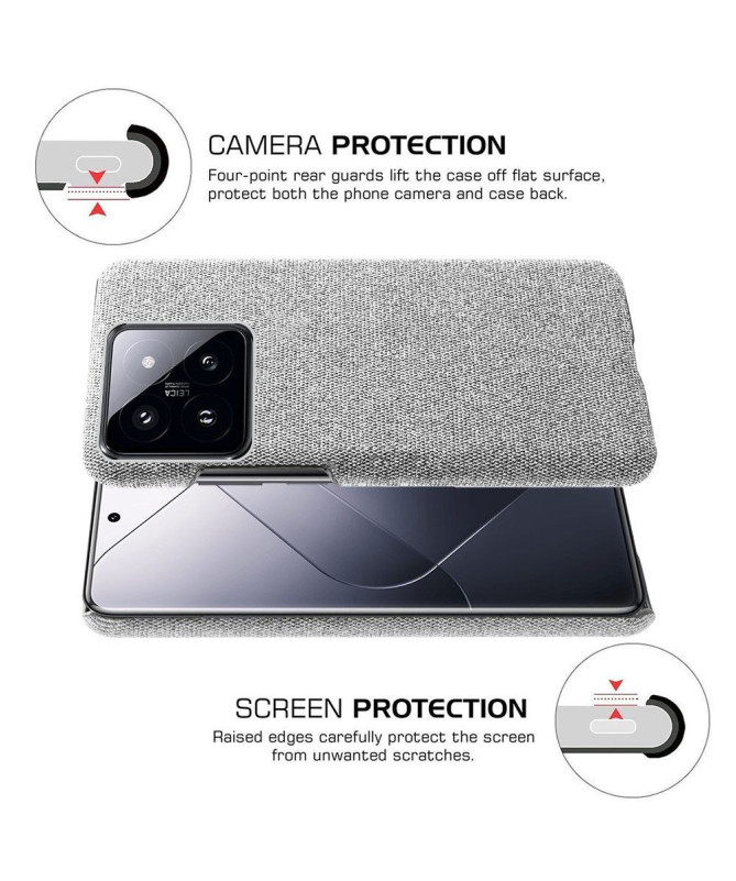 Coque Xiaomi 14 Pro revêtement tissu