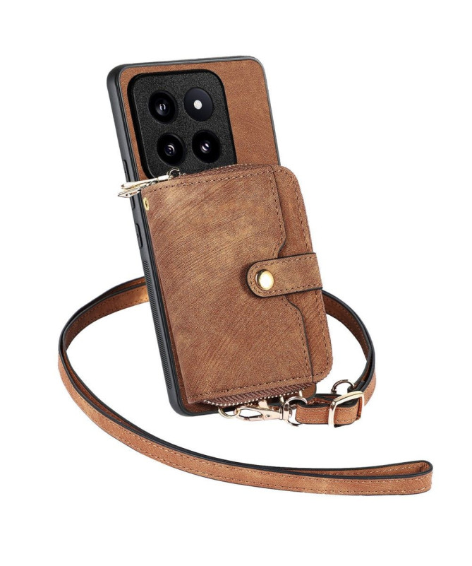 Coque Xiaomi 14 Pro Portefeuille à Cordon