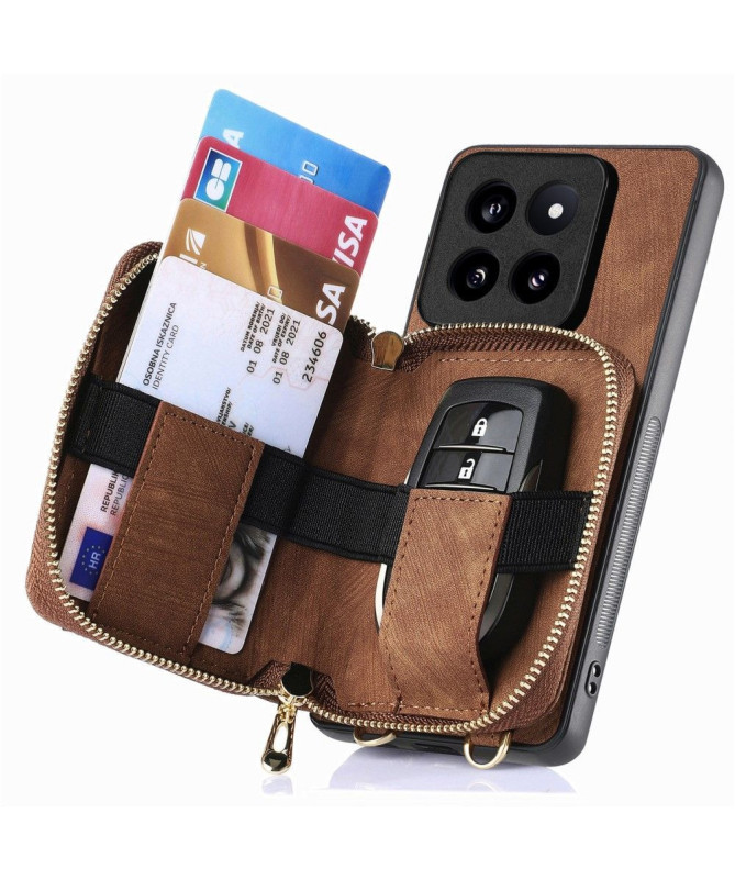 Coque Xiaomi 14 Pro Portefeuille à Cordon