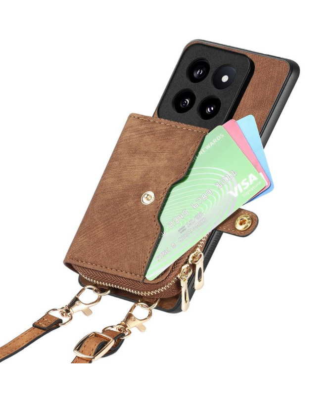 Coque Xiaomi 14 Pro Portefeuille à Cordon