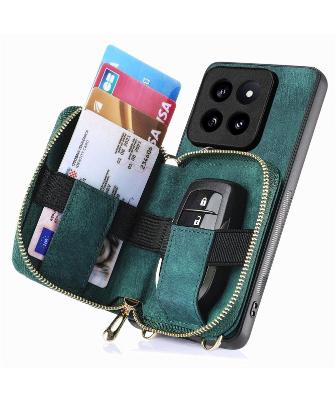 Coque Xiaomi 14 Pro Portefeuille à Cordon