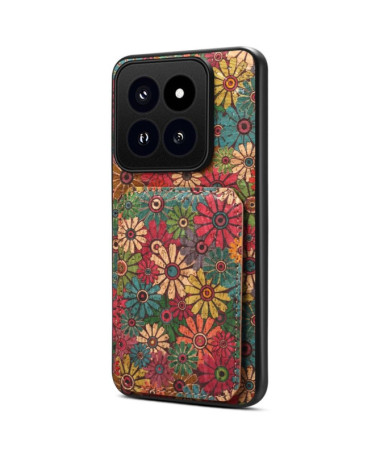 Coque Xiaomi 14 Pro avec Support, Porte-Cartes Motif Printemps