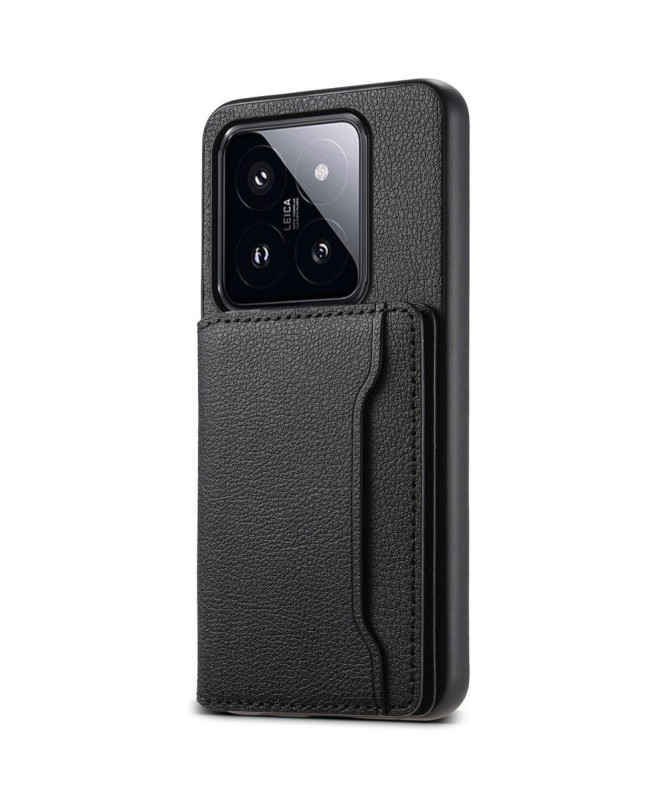 Coque pour Xiaomi 14 Pro QUEEN avec Porte-Carte en Simili Cuir