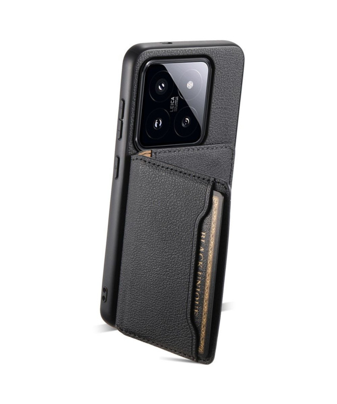 Coque pour Xiaomi 14 Pro QUEEN avec Porte-Carte en Simili Cuir