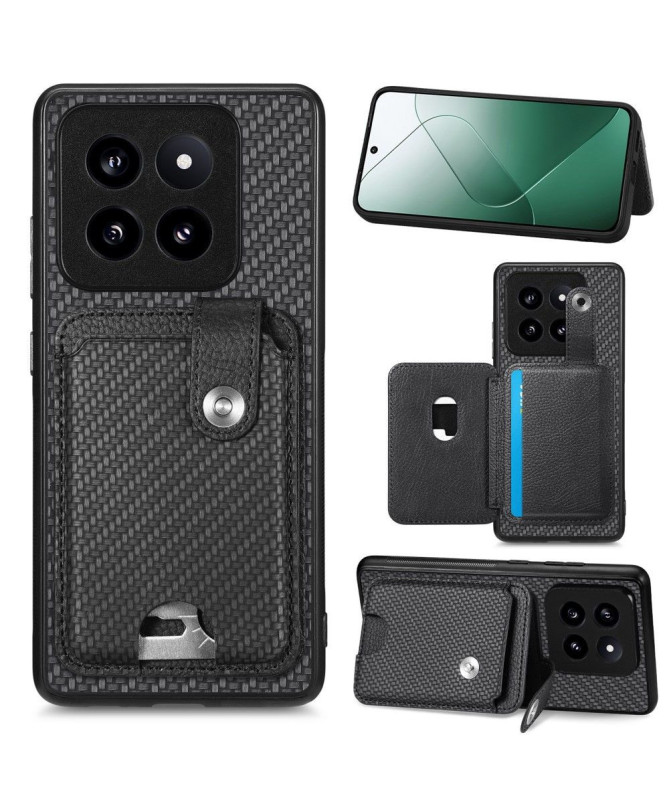 Coque Xiaomi 14 Pro avec fentes pour cartes et support