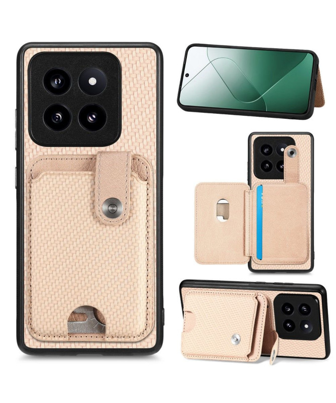 Coque Xiaomi 14 Pro avec fentes pour cartes et support