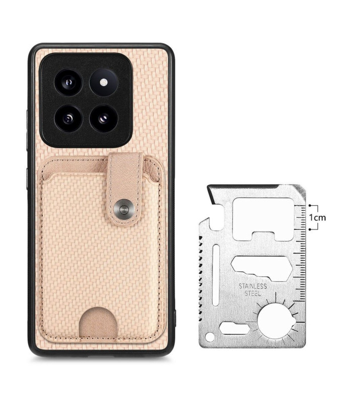 Coque Xiaomi 14 Pro avec fentes pour cartes et support