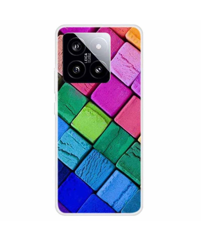 Coque Xiaomi 14 Blocs Colorés