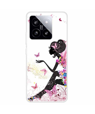 Coque Xiaomi 14 Femme Papillon