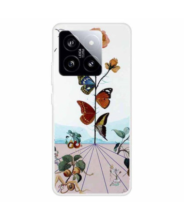 Coque Xiaomi 14 Papillons Colorés