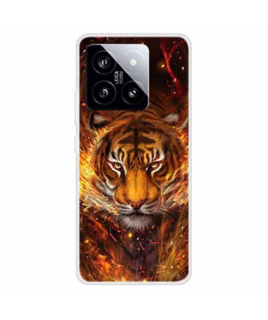 Coque Xiaomi 14 Tigre de feu