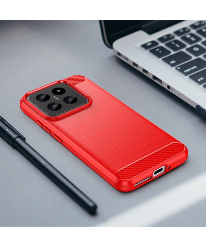 Coque Xiaomi 14 effet brossé silicone