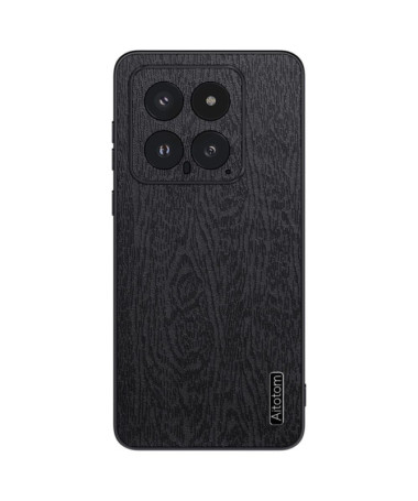 Coque Xiaomi 14 effet cuir style bois