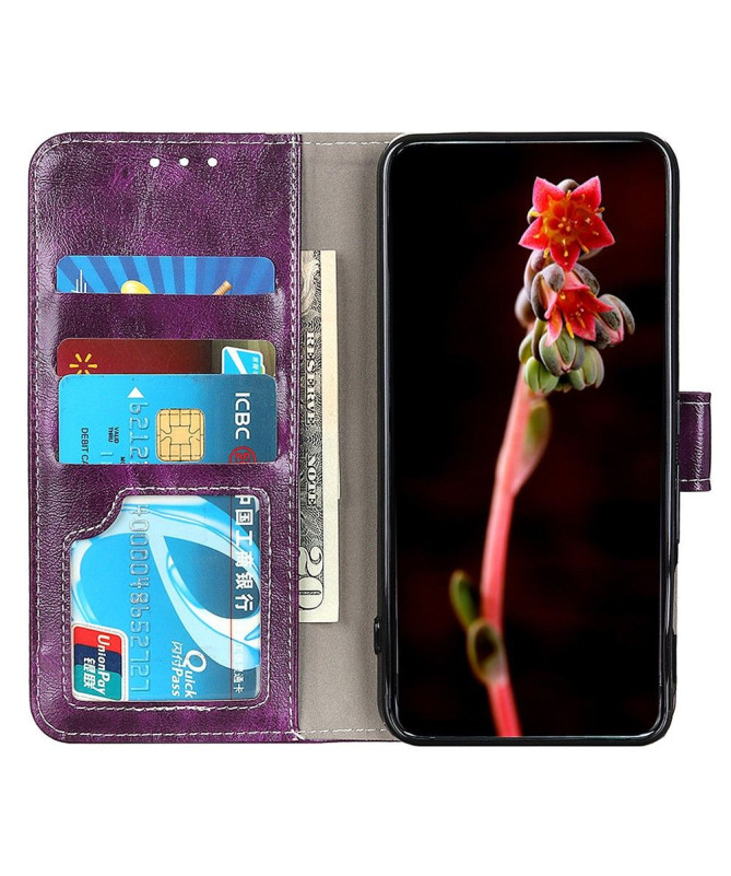 Housse Xiaomi 14 effet cuir luxueux coutures