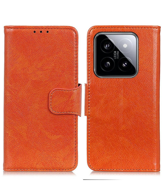 Housse Xiaomi 14 Style Cuir Vieilli
