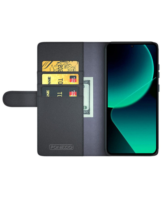 Étui Xiaomi 13T / 13T Pro portefeuille en cuir premium