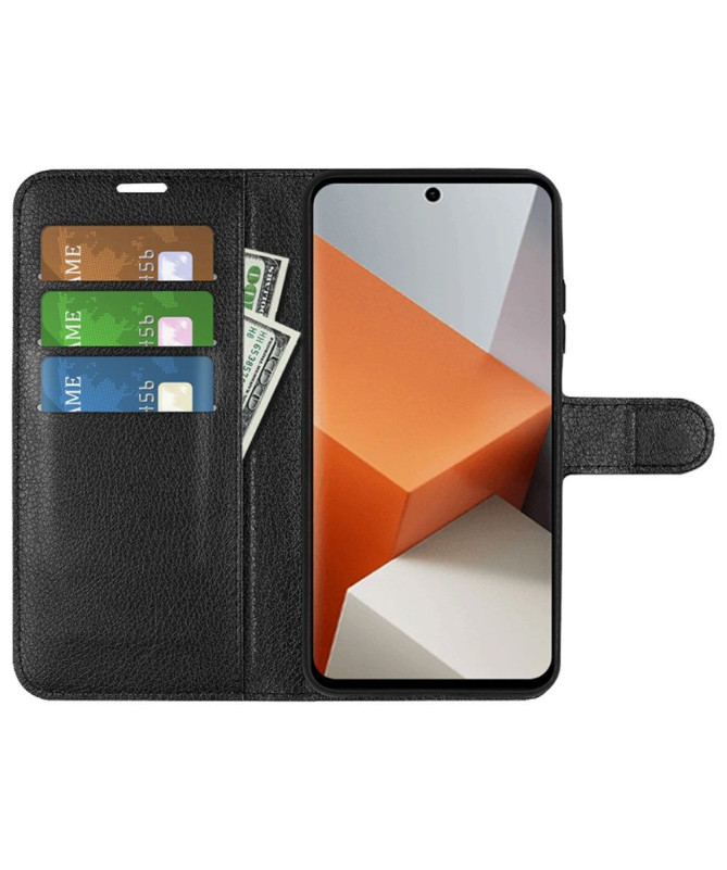 Housse Xiaomi Redmi Note 13 Pro Plus 5G portefeuille style cuir