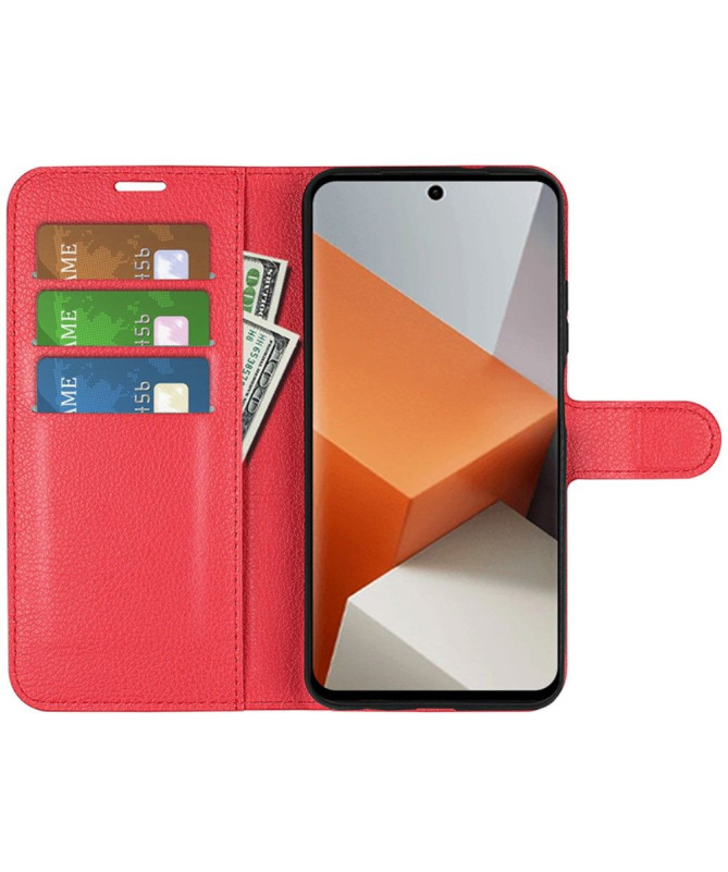 Housse Xiaomi Redmi Note 13 Pro Plus 5G portefeuille style cuir