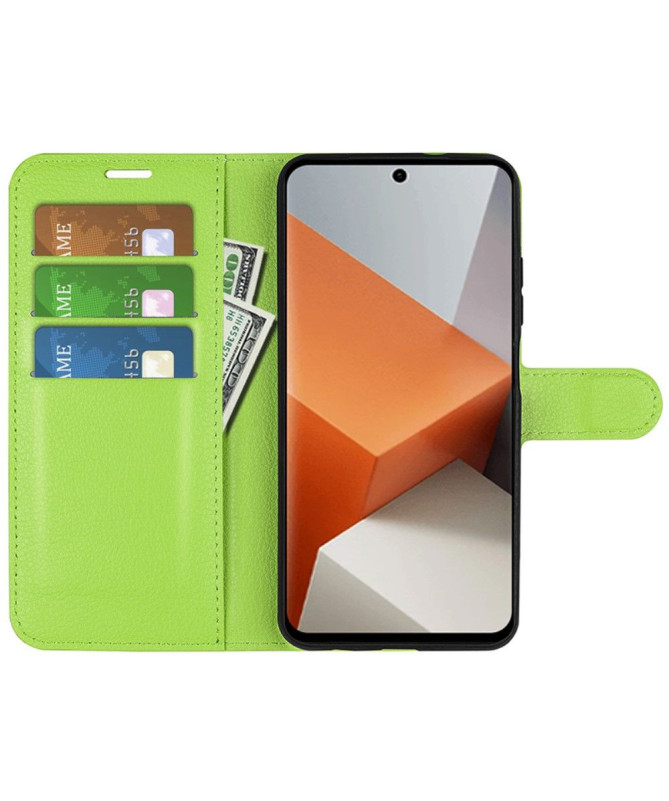 Housse Xiaomi Redmi Note 13 Pro Plus 5G portefeuille style cuir