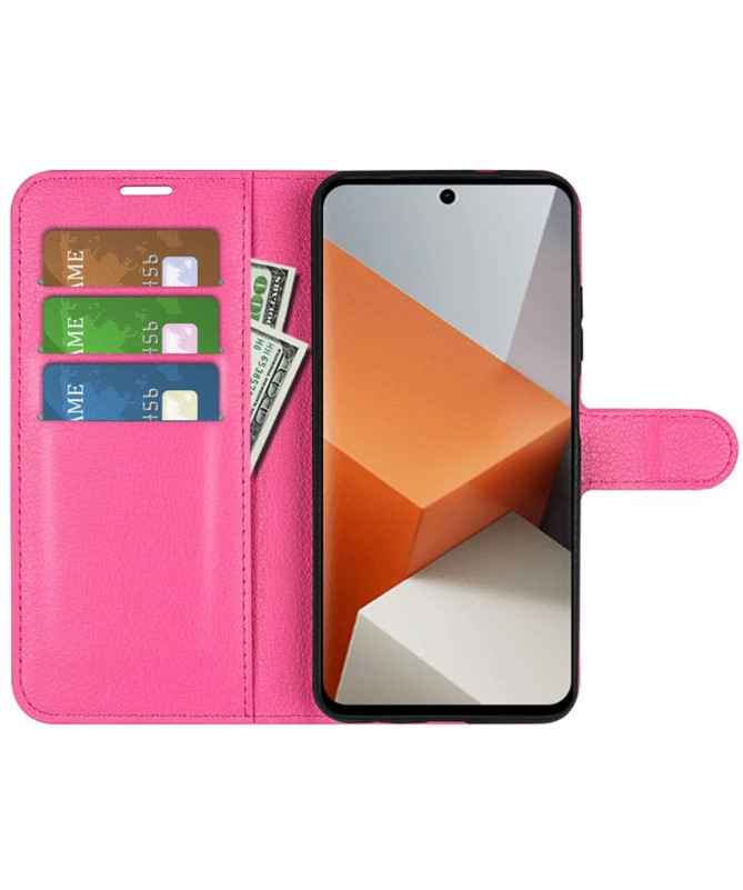 Housse Xiaomi Redmi Note 13 Pro Plus 5G portefeuille style cuir