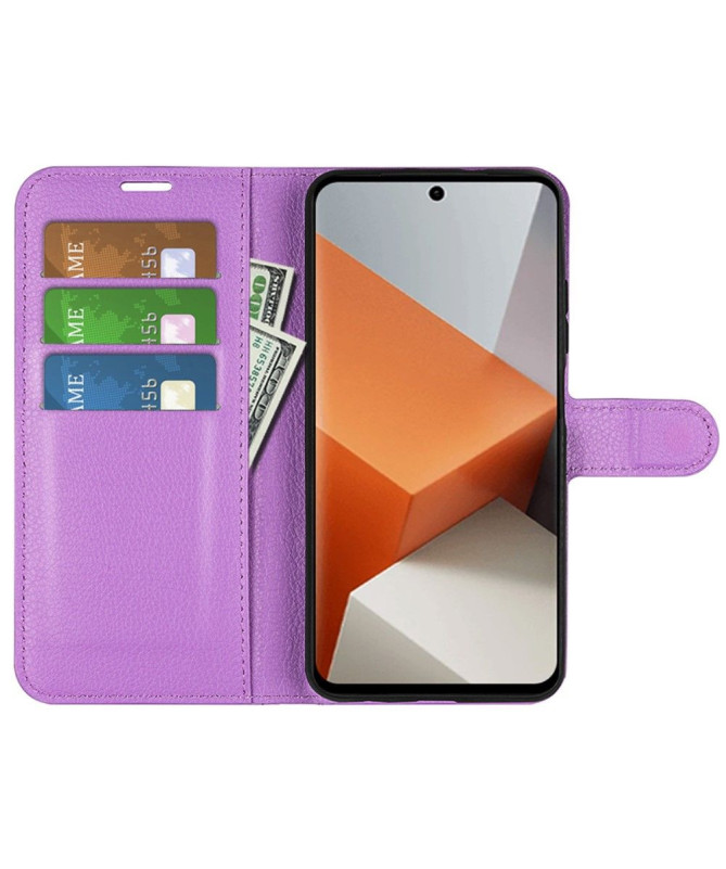 Housse Xiaomi Redmi Note 13 Pro Plus 5G portefeuille style cuir