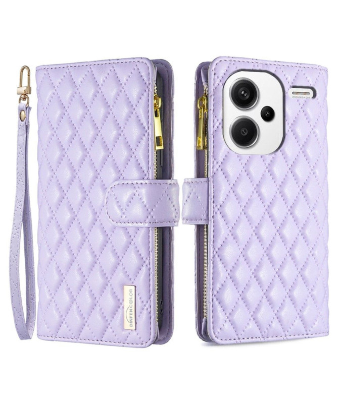 Étui Xiaomi Redmi Note 13 Pro Plus 5G Matelassé BINFEN à Lanière