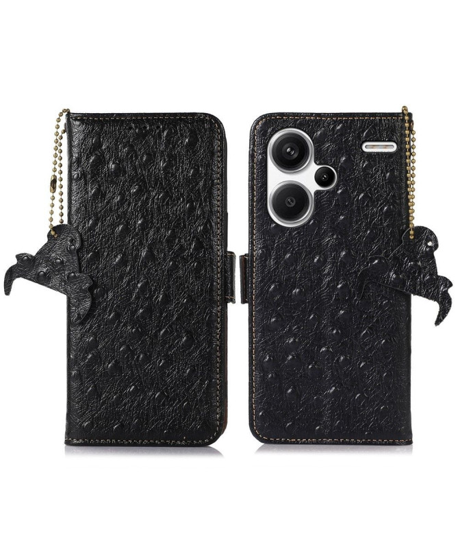 Housse Xiaomi Redmi Note 13 Pro Plus 5G Cuir Effet Peau d'Autruche