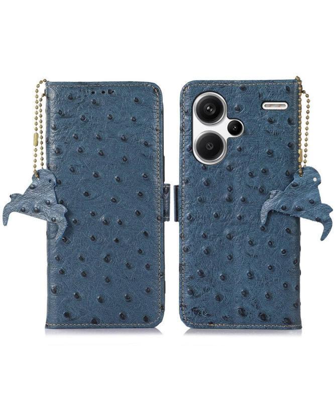 Housse Xiaomi Redmi Note 13 Pro Plus 5G Cuir Effet Peau d'Autruche