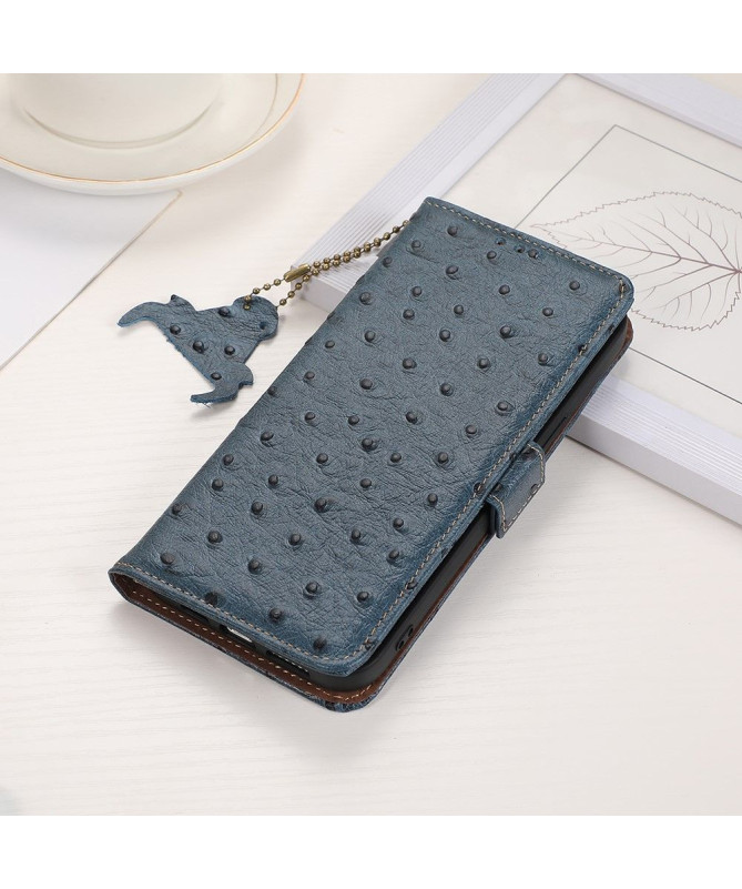 Housse Xiaomi Redmi Note 13 Pro Plus 5G Cuir Effet Peau d'Autruche