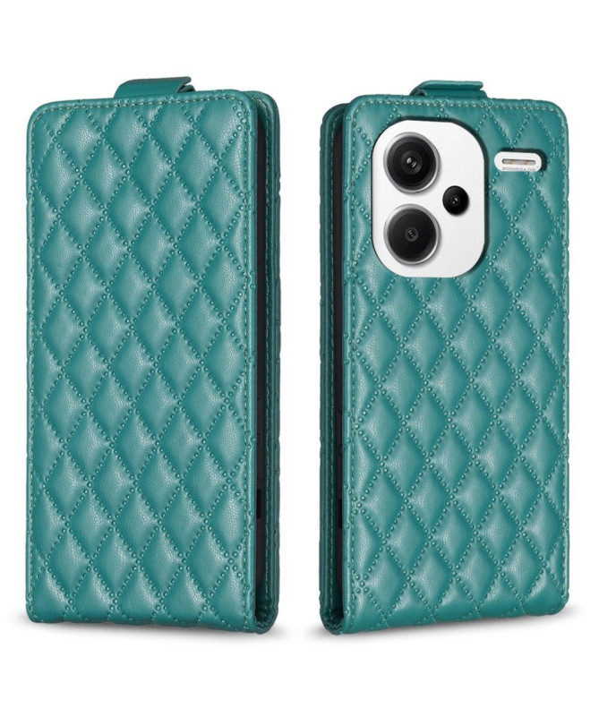 Housse Xiaomi Redmi Note 13 Pro Plus 5G Matelassée Rabat Vertical