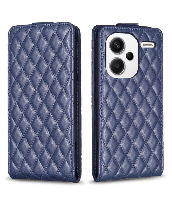 Housse Xiaomi Redmi Note 13 Pro Plus 5G Matelassée Rabat Vertical