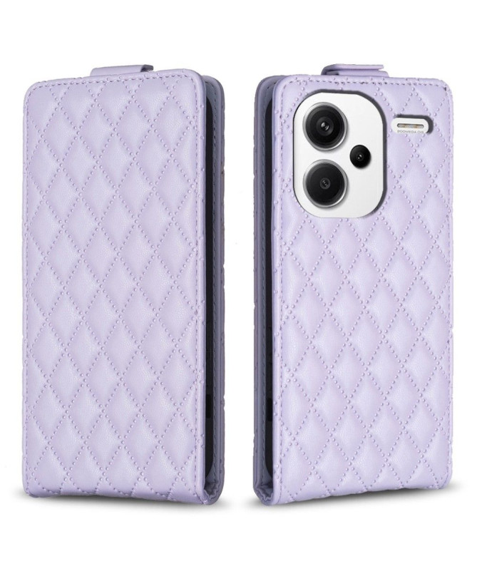 Housse Xiaomi Redmi Note 13 Pro Plus 5G Matelassée Rabat Vertical