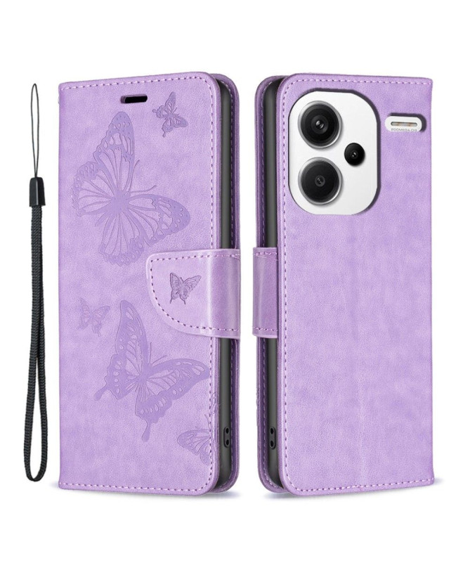 Housse Xiaomi Redmi Note 13 Pro Plus 5G Papillons fonction support