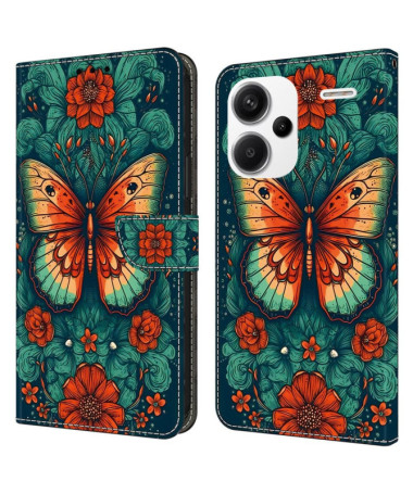 Housse Xiaomi Redmi Note 13 Pro Plus 5G Portefeuille Motif Papillon