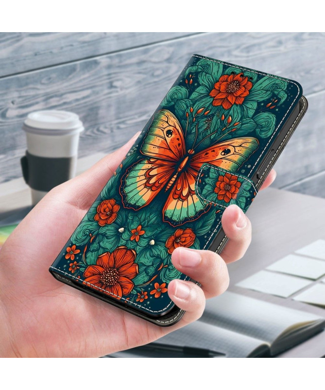 Housse Xiaomi Redmi Note 13 Pro Plus 5G Portefeuille Motif Papillon