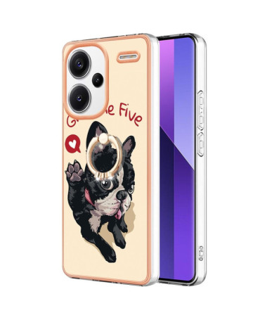 Coque Xiaomi Redmi Note 13 Pro Plus 5G Give Me Five Dog avec Anneau