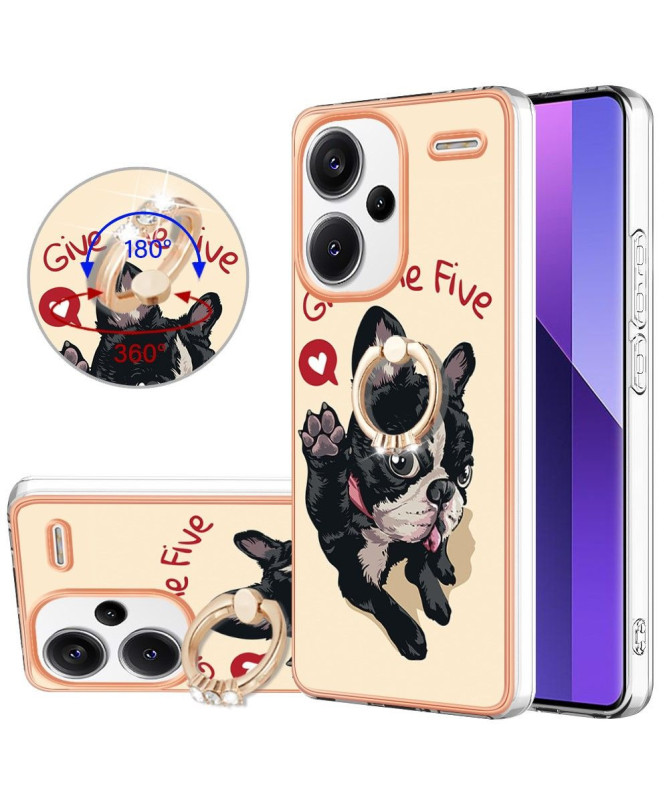 Coque Xiaomi Redmi Note 13 Pro Plus 5G Give Me Five Dog avec Anneau