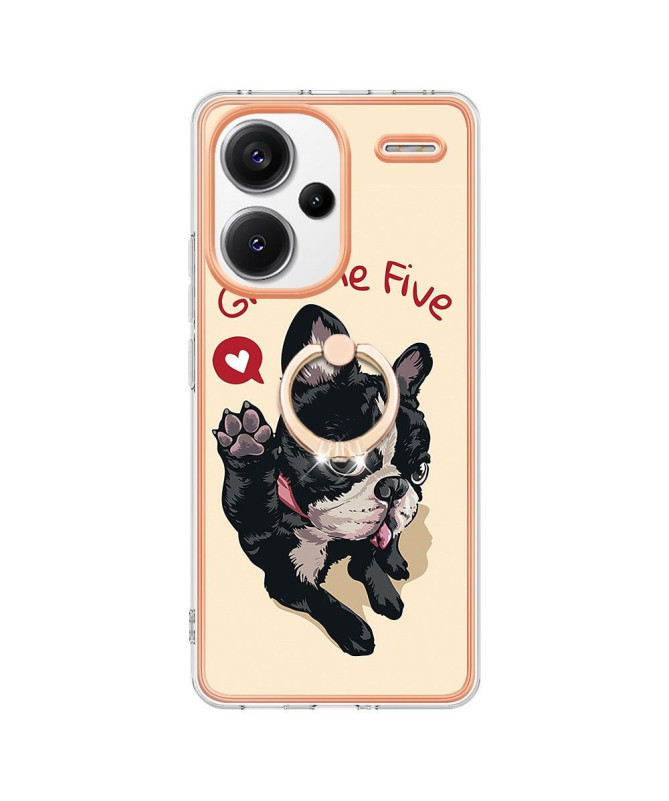 Coque Xiaomi Redmi Note 13 Pro Plus 5G Give Me Five Dog avec Anneau