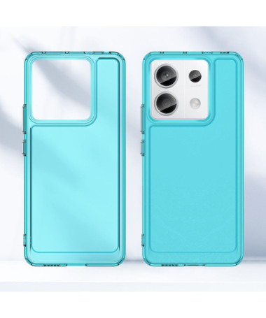 Xiaomi Redmi Note 13 Pro 5G / Poco X6 - Coque Candy Series Transparent Bleu clair - photo 5