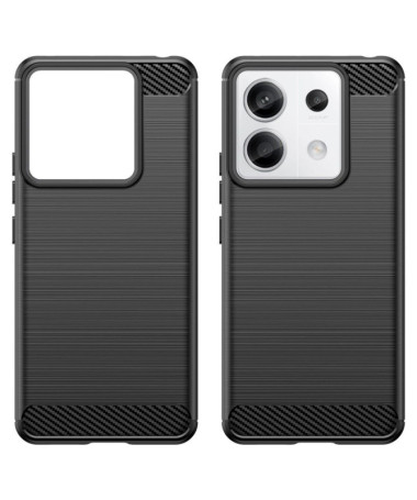 Xiaomi Redmi Note 13 Pro 5G / Poco X6 - Coque effet brossé silicone Noir - photo 6
