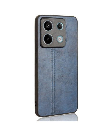 Xiaomi Redmi Note 13 Pro 5G / Poco X6 - Coque Effet Cuir Bleu marine - photo 16
