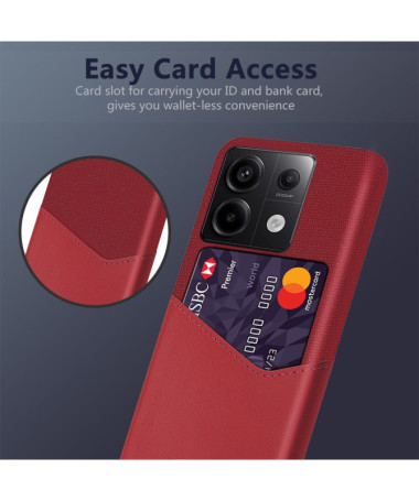 Xiaomi Redmi Note 13 Pro 5G / Poco X6 - Coque Olympus Effet Cuir Rouge - photo 10