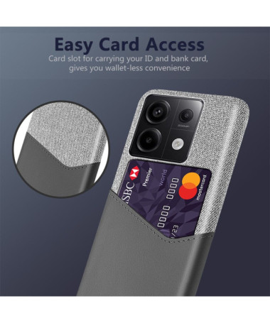 Xiaomi Redmi Note 13 Pro 5G / Poco X6 - Coque Olympus Effet Cuir Gris Foncé - photo 14