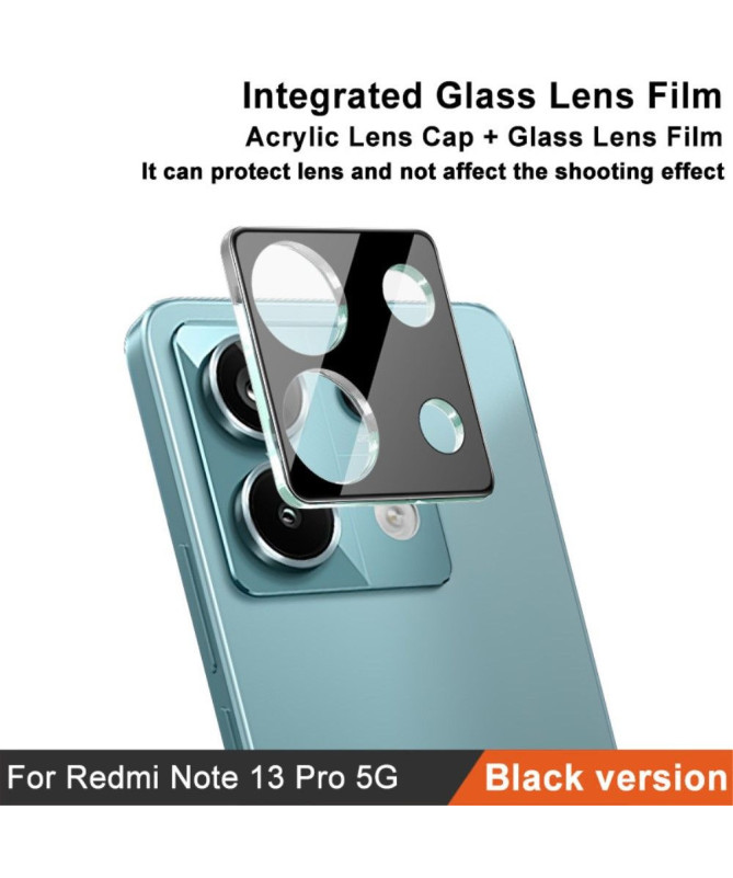 Xiaomi Redmi Note 13 Pro 5G - Protections en verre trempé pour lentille arrière (2 pièces) - Noir