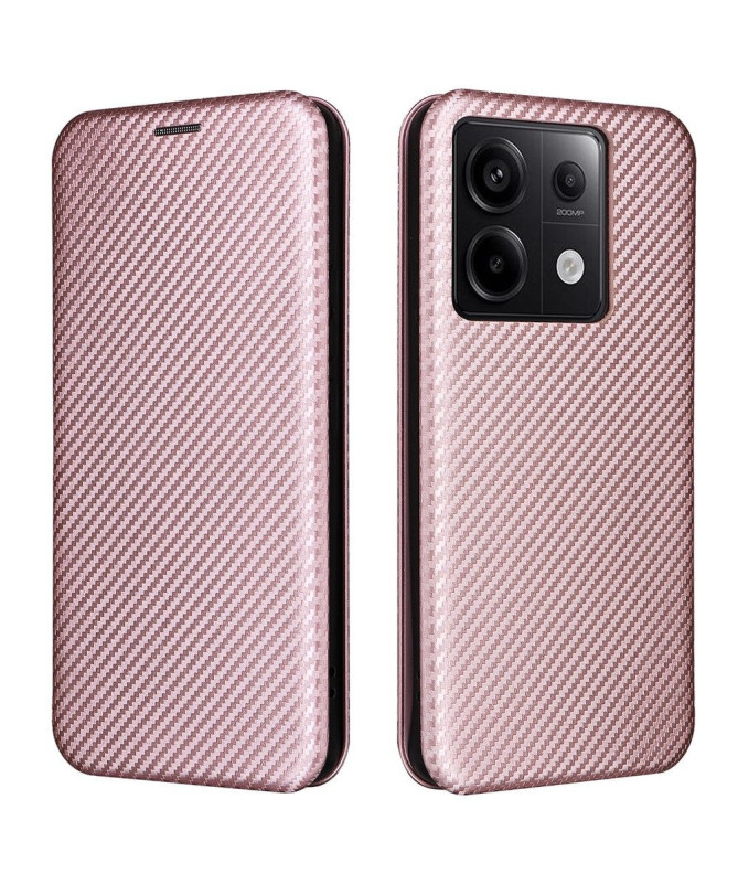 Xiaomi Redmi Note 13 Pro 5G / Poco X6 - Housse simili cuir fibre de ca